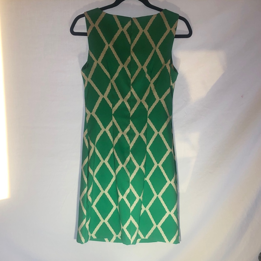 Alyx Green Geometric Midi Sheath Dress Size 4 - Picture 5 of 16